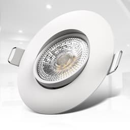 B.K.Licht LED Einbauleuchte 6er Set | Weiß