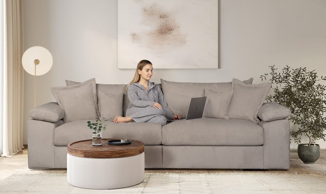 Home affaire Big-Sofa Soft&Cosy XL | Beige