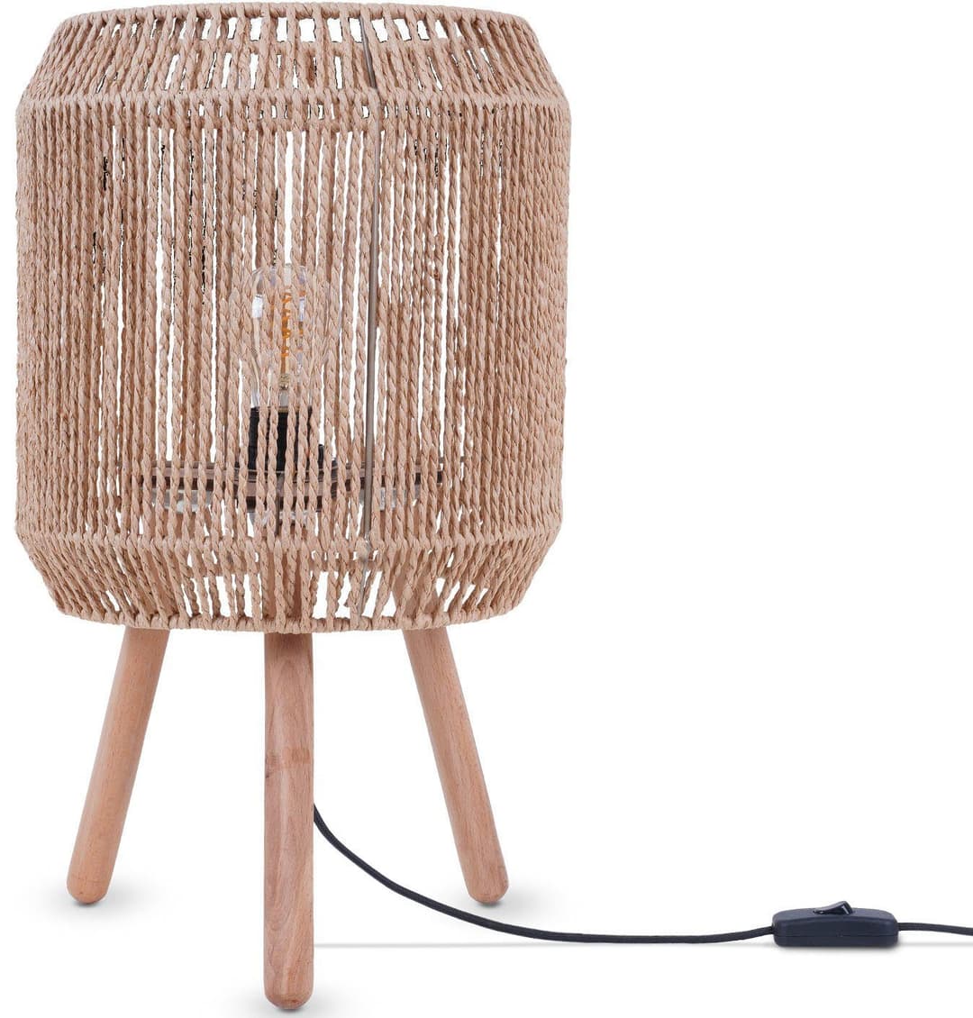 Paco Home Tischleuchte SOL | Braun