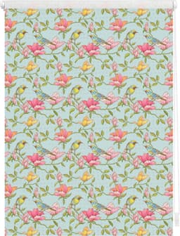 Seitenzugrollo Klemmfix Motiv Birds | Mehrfarbig