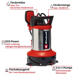 Einhell Schmutzwasserpumpe GE-DP 7535 N LL ECO | Mehrfarbig
