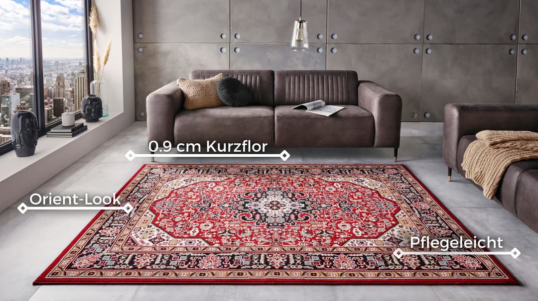 HANSE Home Teppich Skazar Isfahan | Rot