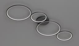 TRIO Leuchten LED Deckenleuchte Rondo | Schwarz