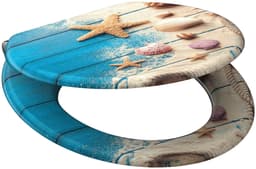 Schütte BEACH AND WOOD WC-Sitz | Mehrfarbig
