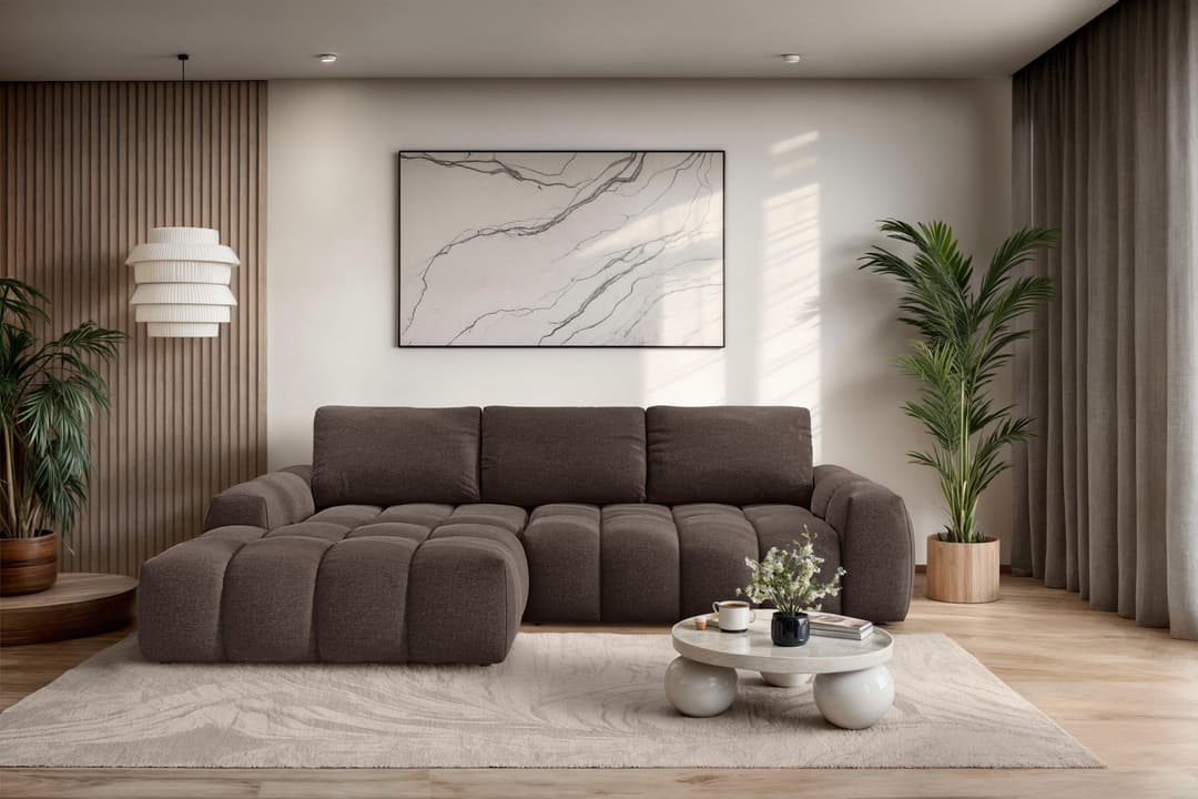 OTTO home Ecksofa AZITA L-Form, 270 cm | Braun