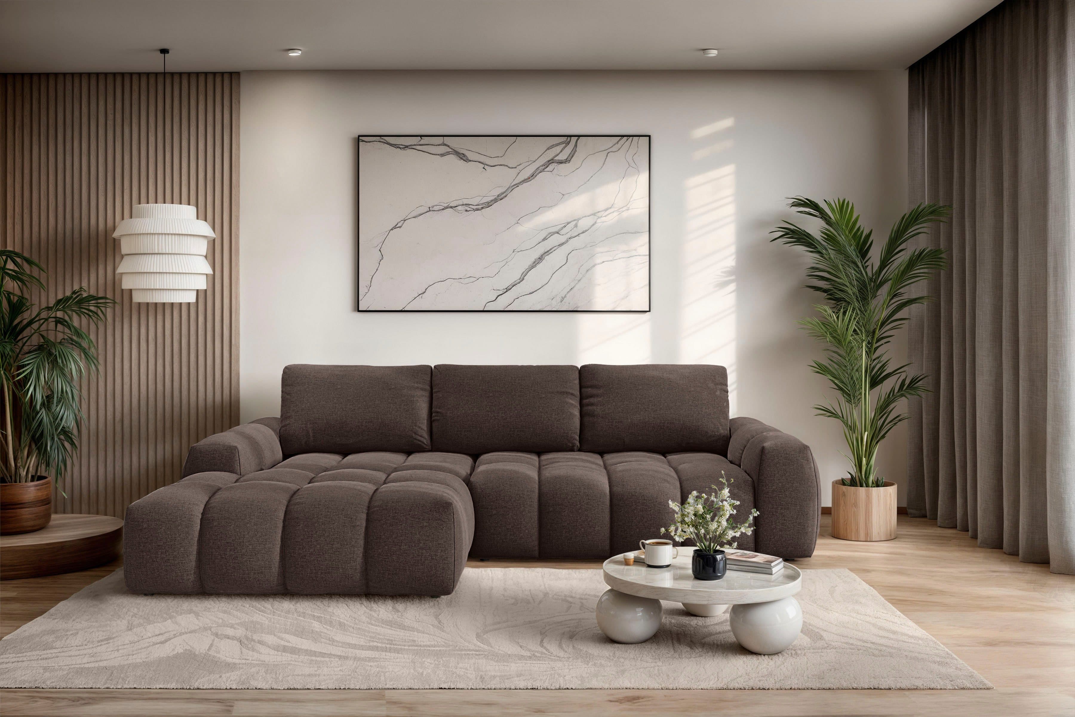 OTTO home Ecksofa AZITA L-Form, 270 cm | Braun