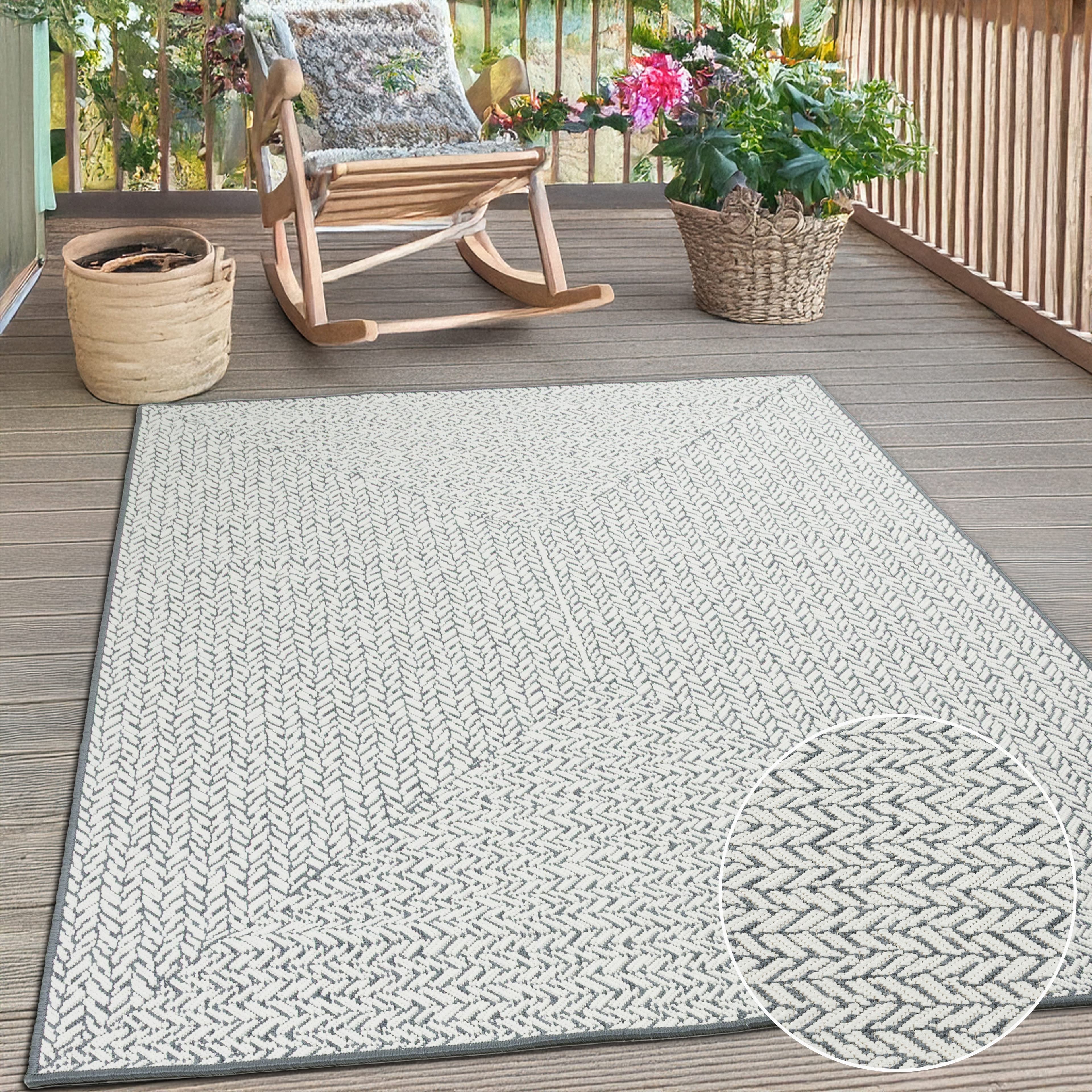 OTTO home Teppich Matts Wende-Teppich | Grau
