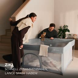 Kinderkraft Laufstall ZIKI | Grau