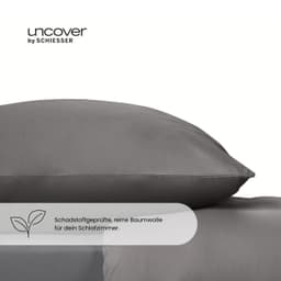 uncover by SCHIESSER Spannbettlaken New Jersey | Grau