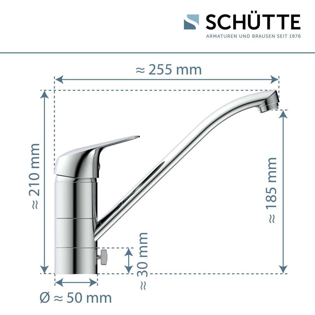Schütte LUCA Spültischarmatur | Silber
