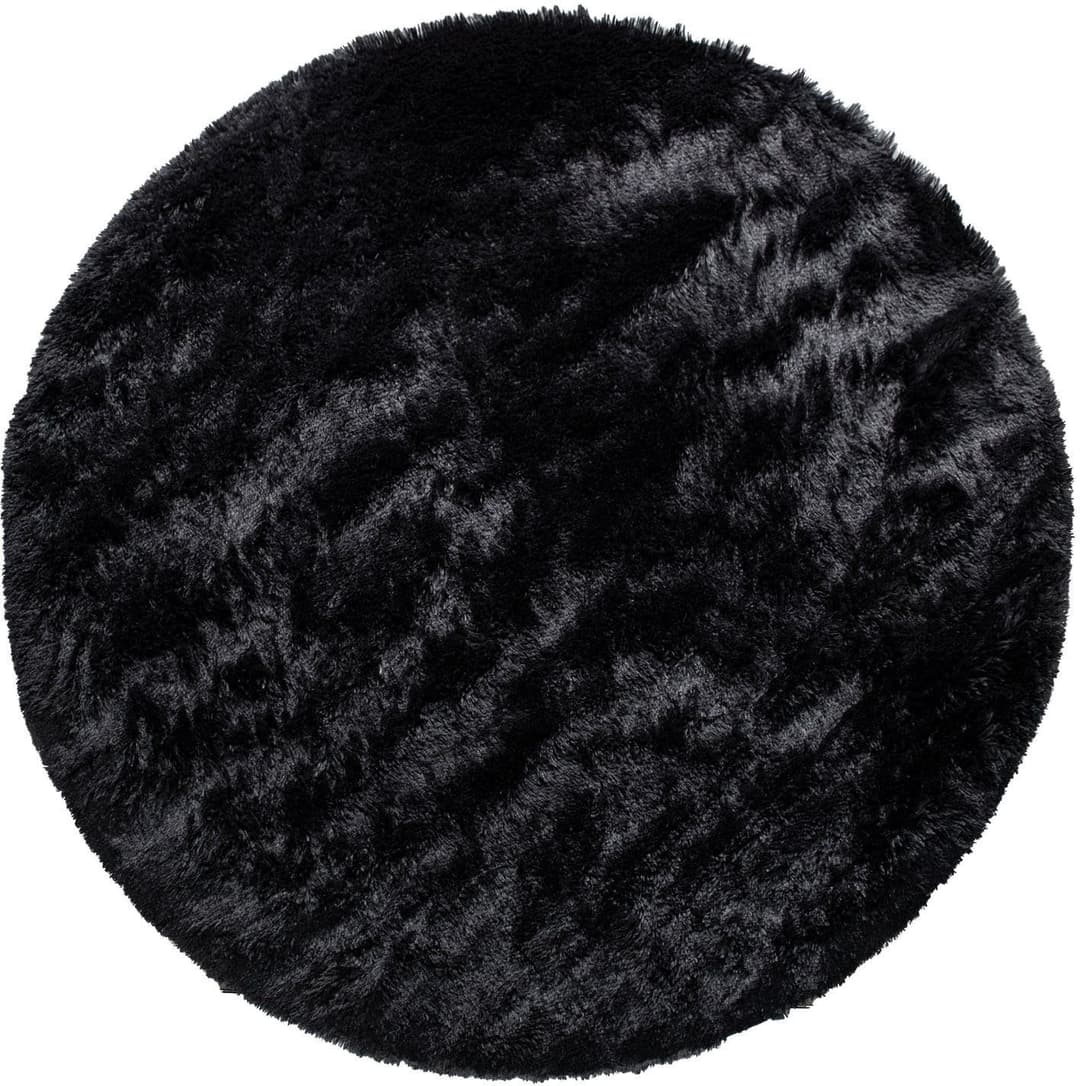 Paco Home Hochflor-Teppich Silky 591 | Schwarz