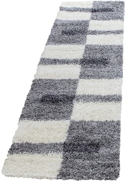 Ayyildiz Teppiche Hochflor-Läufer Gala Shaggy 2505 | Grau
