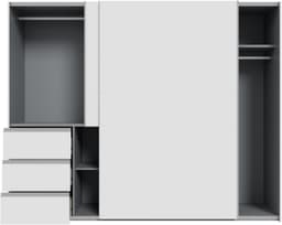 FORTE Schwebetürenschrank | Weiß