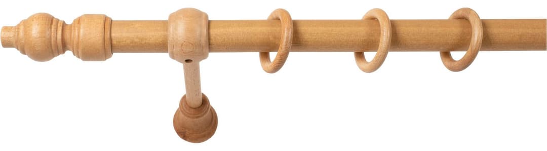 SN DECO GROUP Gardinenstange Filigrano | Holztöne