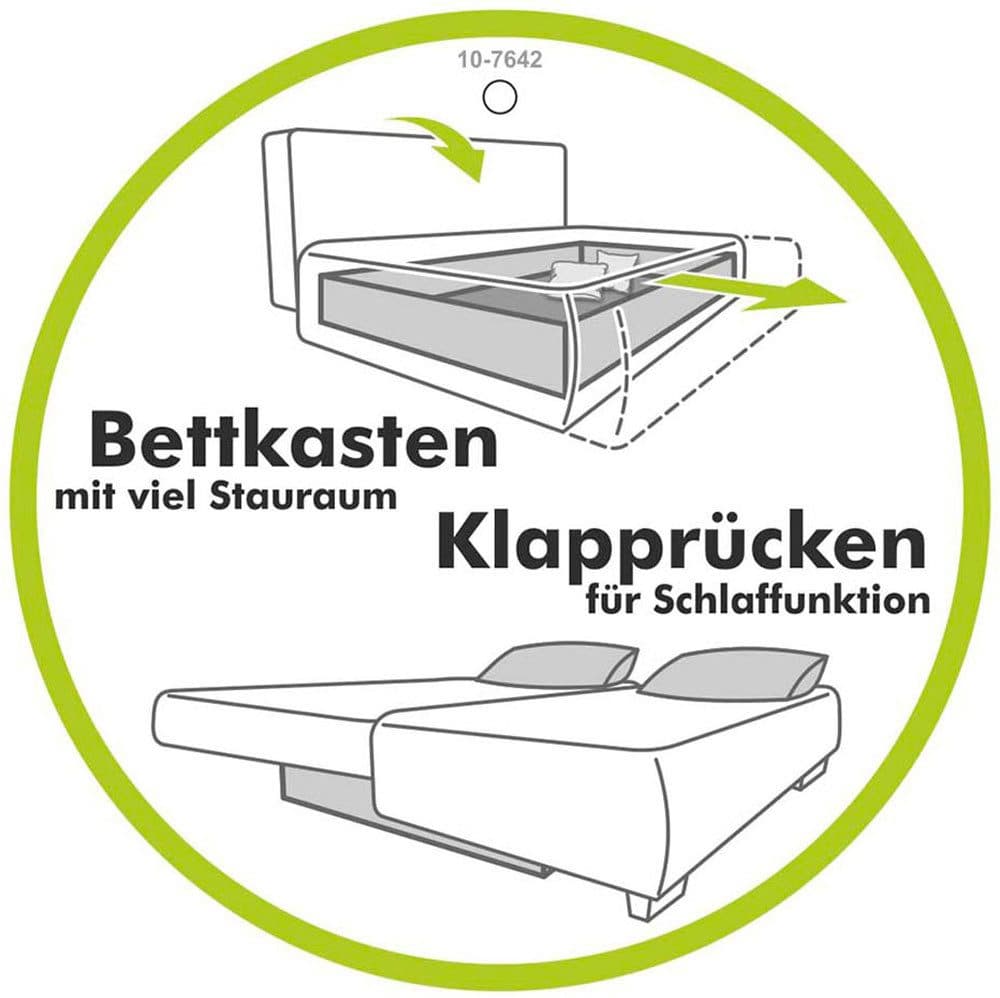 Jockenhöfer Gruppe Ecksofa Heidelberg L-Form | Braun