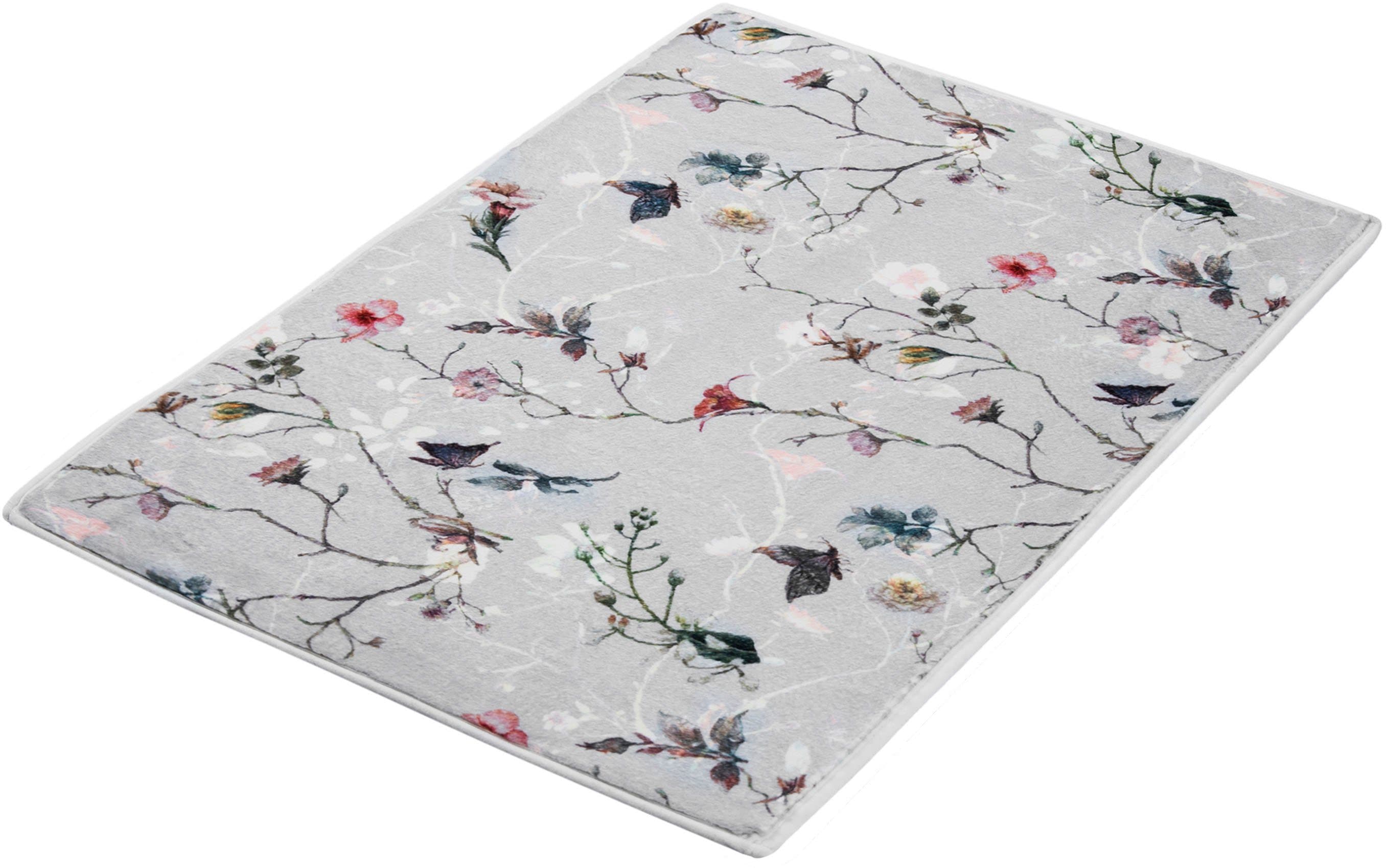 Kleine Wolke Badematte Flores | Mehrfarbig