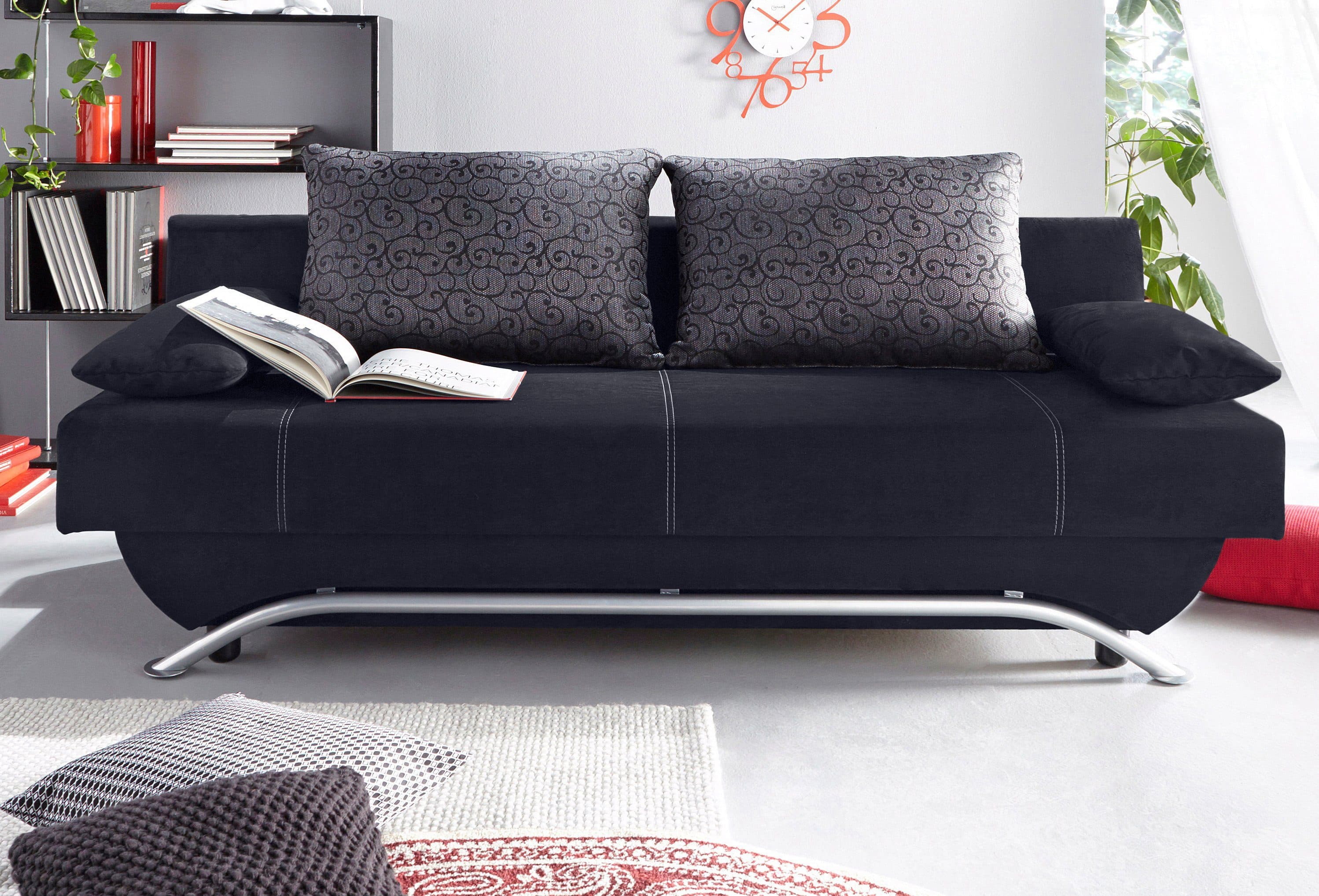 Jockenhöfer Gruppe Schlafsofa Nancy | Schwarz