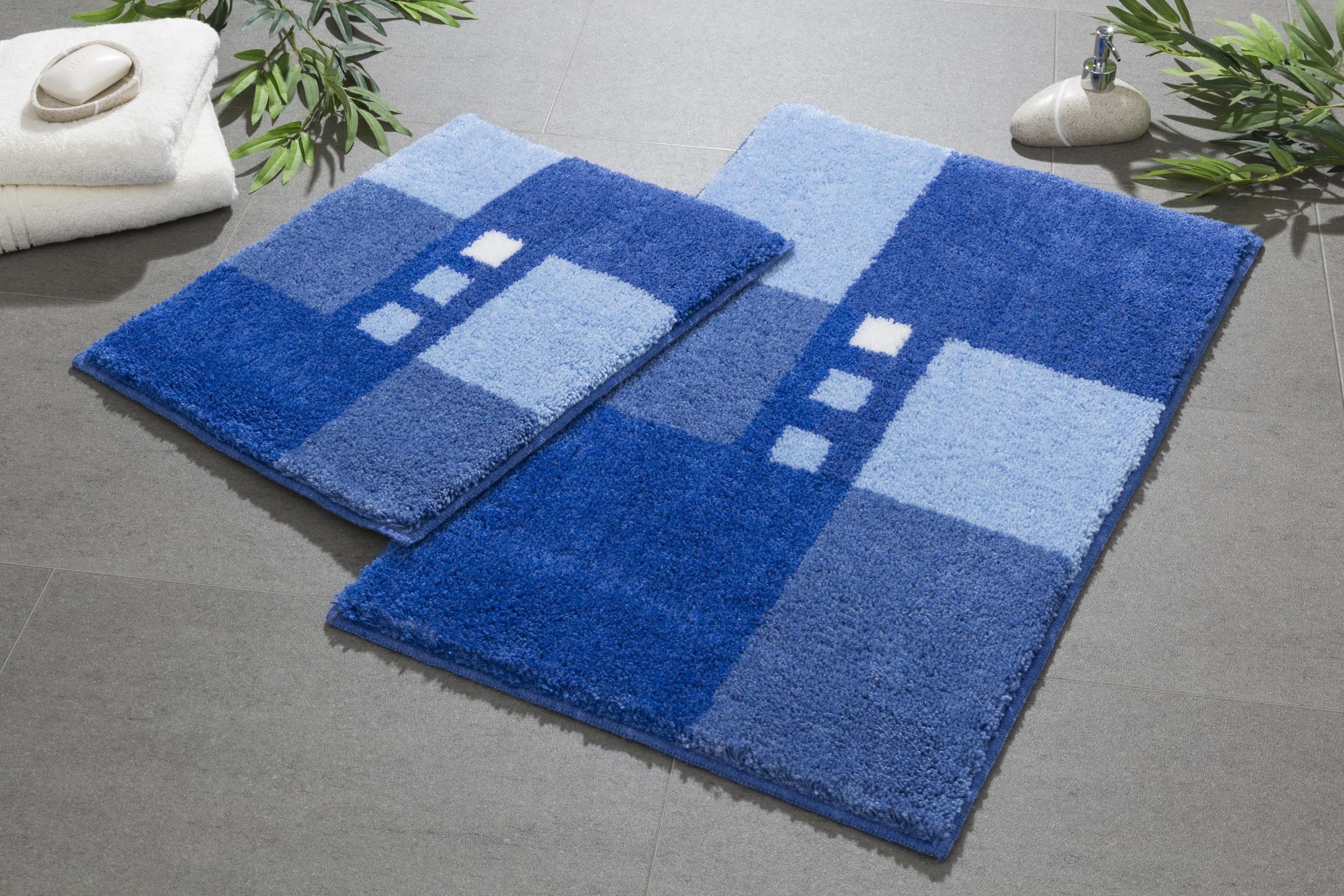 Grund Merkur Badematte 2-tlg. Set | Blau
