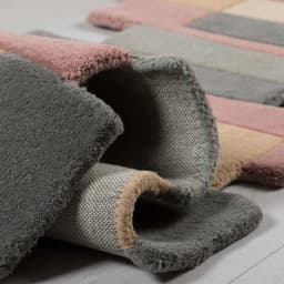 FLAIR RUGS Wollteppich Abstract Collage | Mehrfarbig