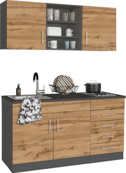 KOCHSTATION Pantryküche KS-Mali | Holztöne