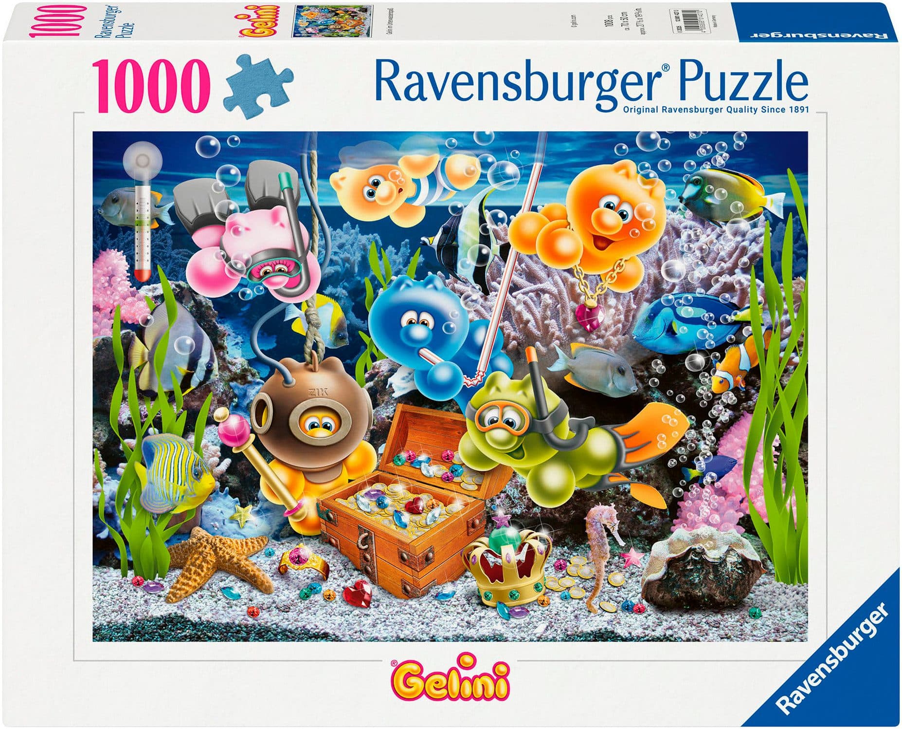 Ravensburger Puzzle Gelini im Unterwasserspaß | Mehrfarbig