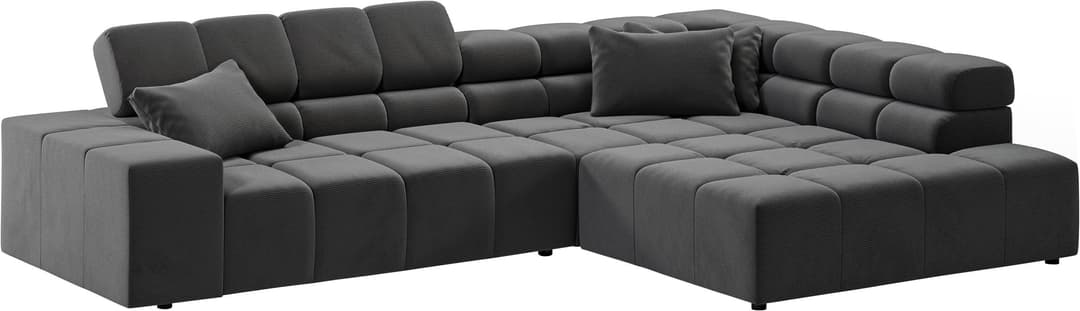 Home affaire Ecksofa Ancona | Schwarz