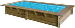 Ubbink Sunwater Rechteckpool | Holztöne