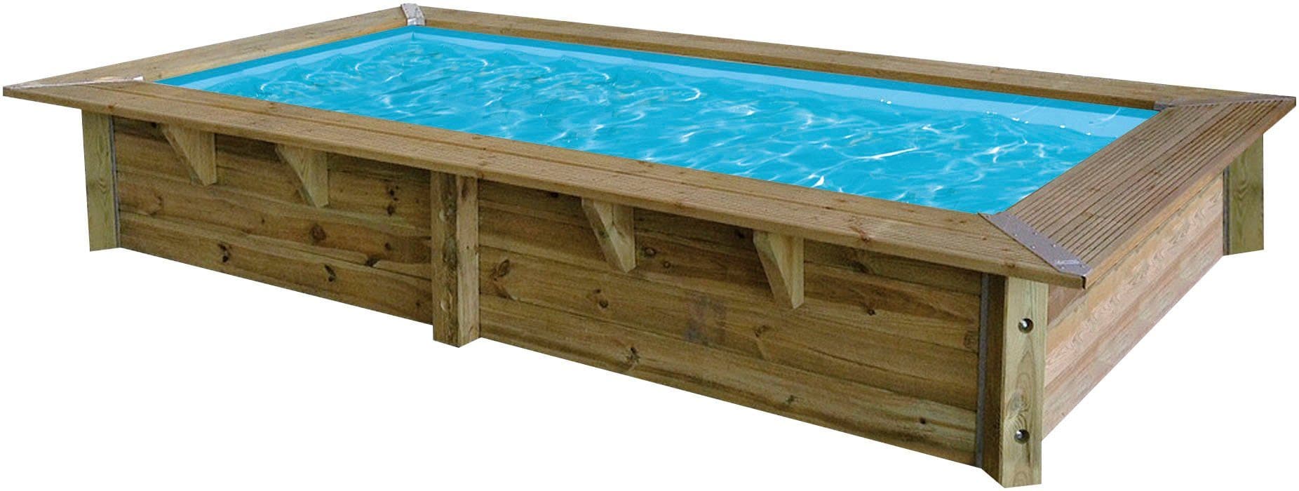 Ubbink Sunwater Rechteckpool | Holztöne