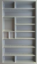 KOCHSTATION Besteckeinsatz Cara | Grau