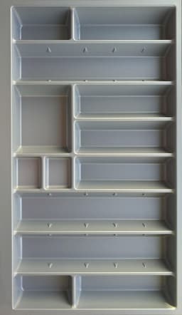 KOCHSTATION Besteckeinsatz Cara | Grau
