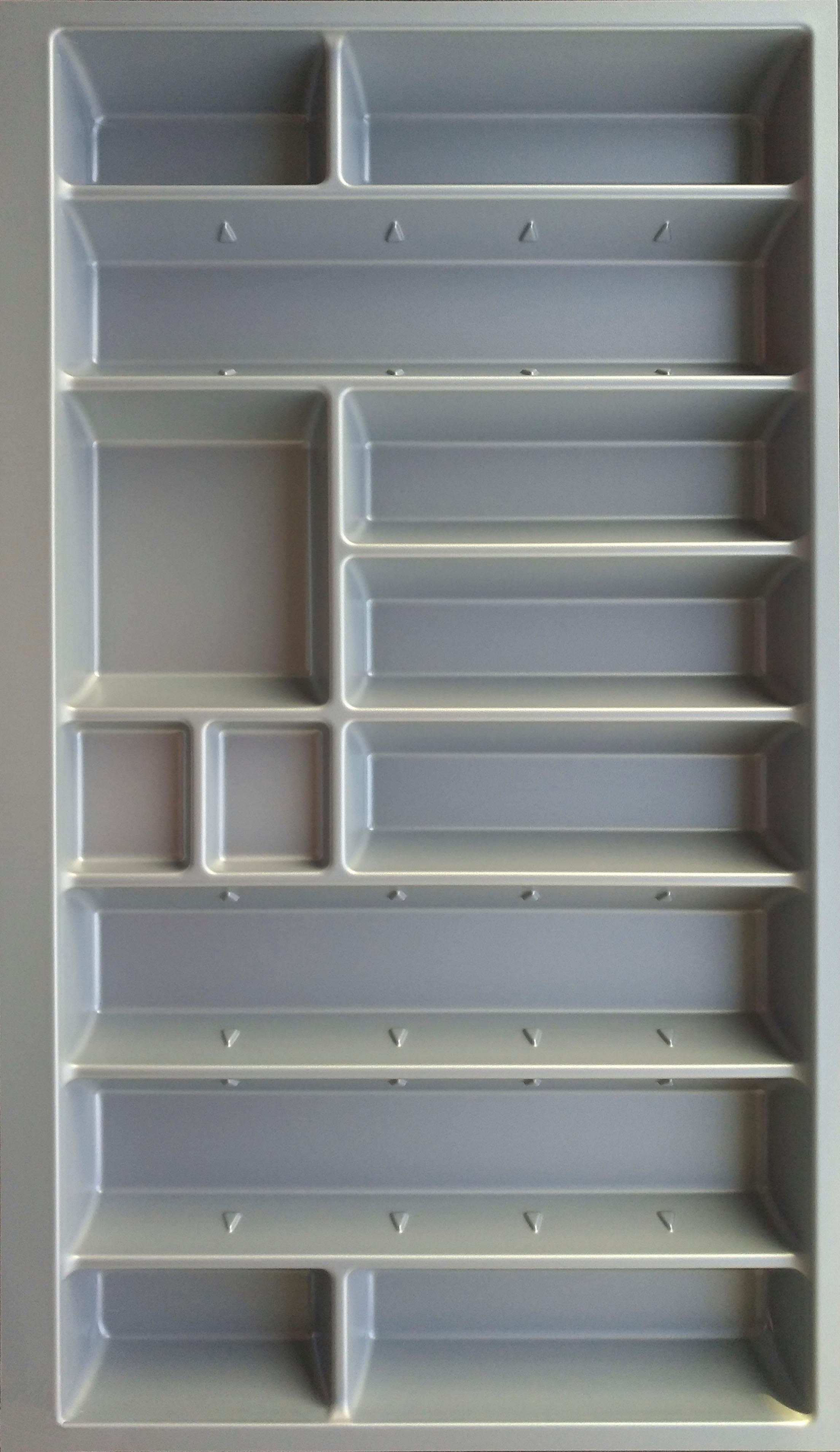 KOCHSTATION Besteckeinsatz Cara | Grau