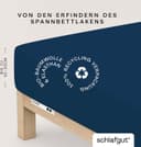 Schlafgut Spannbettlaken PURE | Blau
