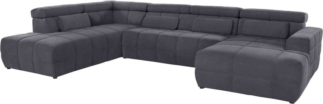 DOMO collection Wohnlandschaft Brandon | Grau
