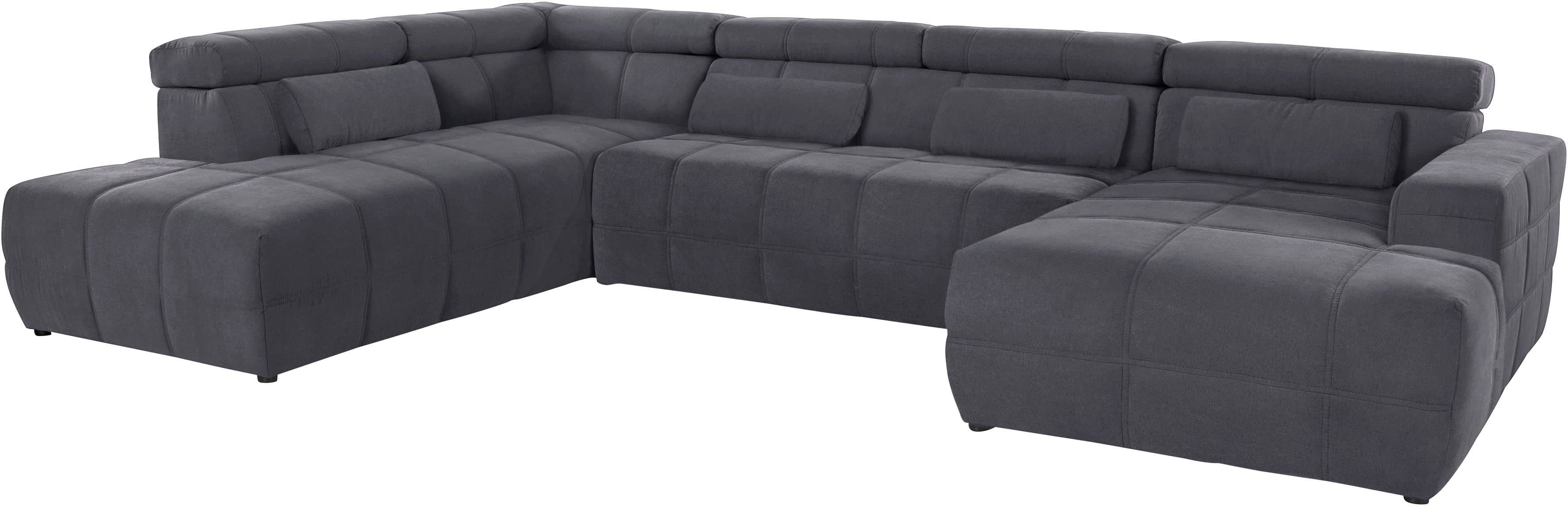 DOMO collection Wohnlandschaft Brandon | Grau