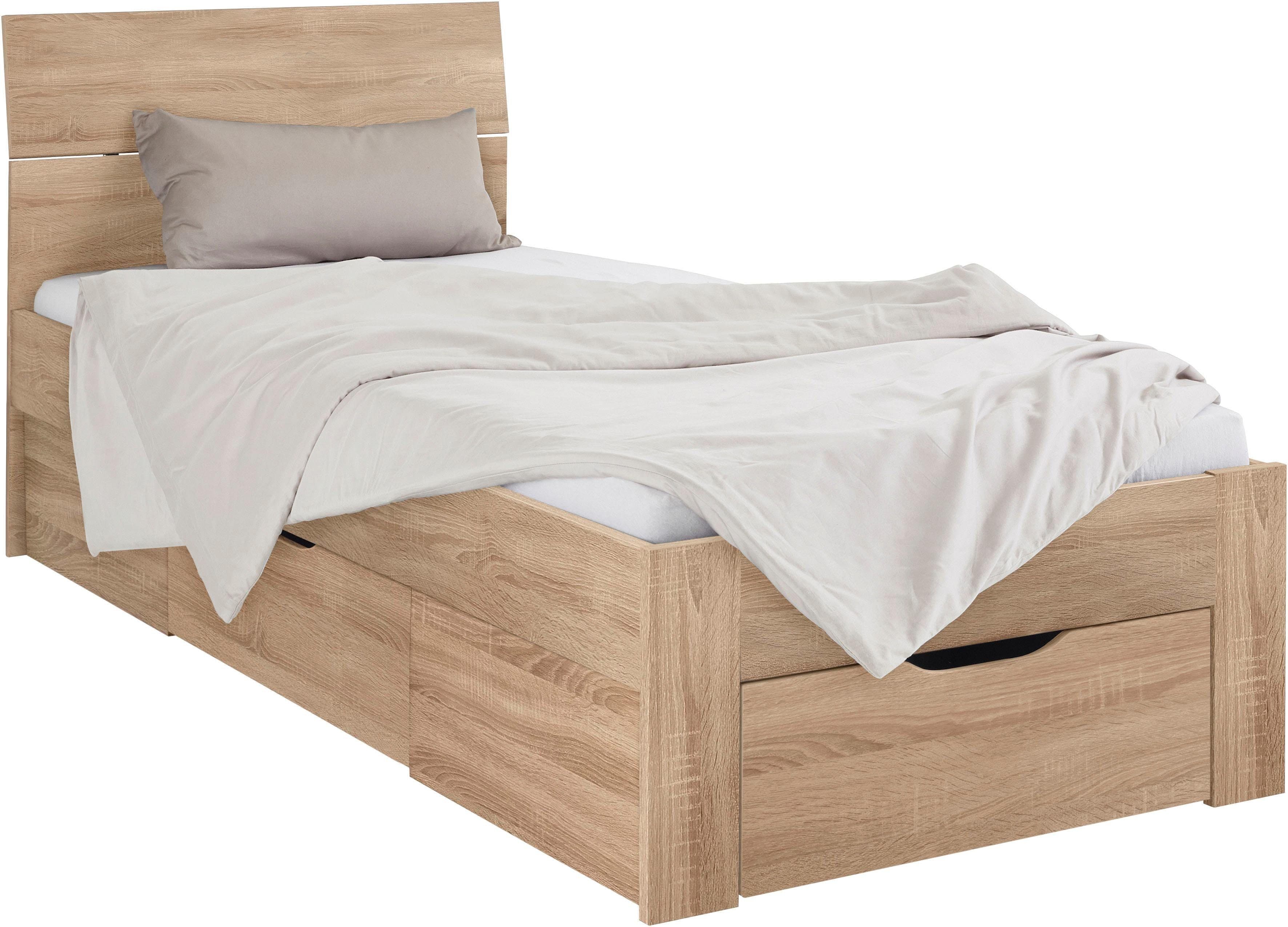 rauch Bett Einzelbett Doppelbett Stauraum FLEXX | Holztöne