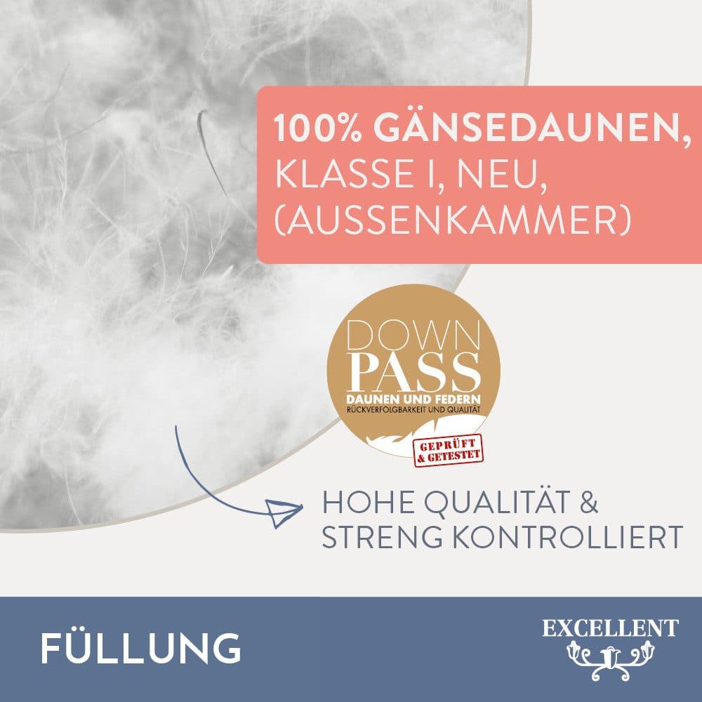 Excellent 3-Kammer-Kopfkissen Florenz | Weiß