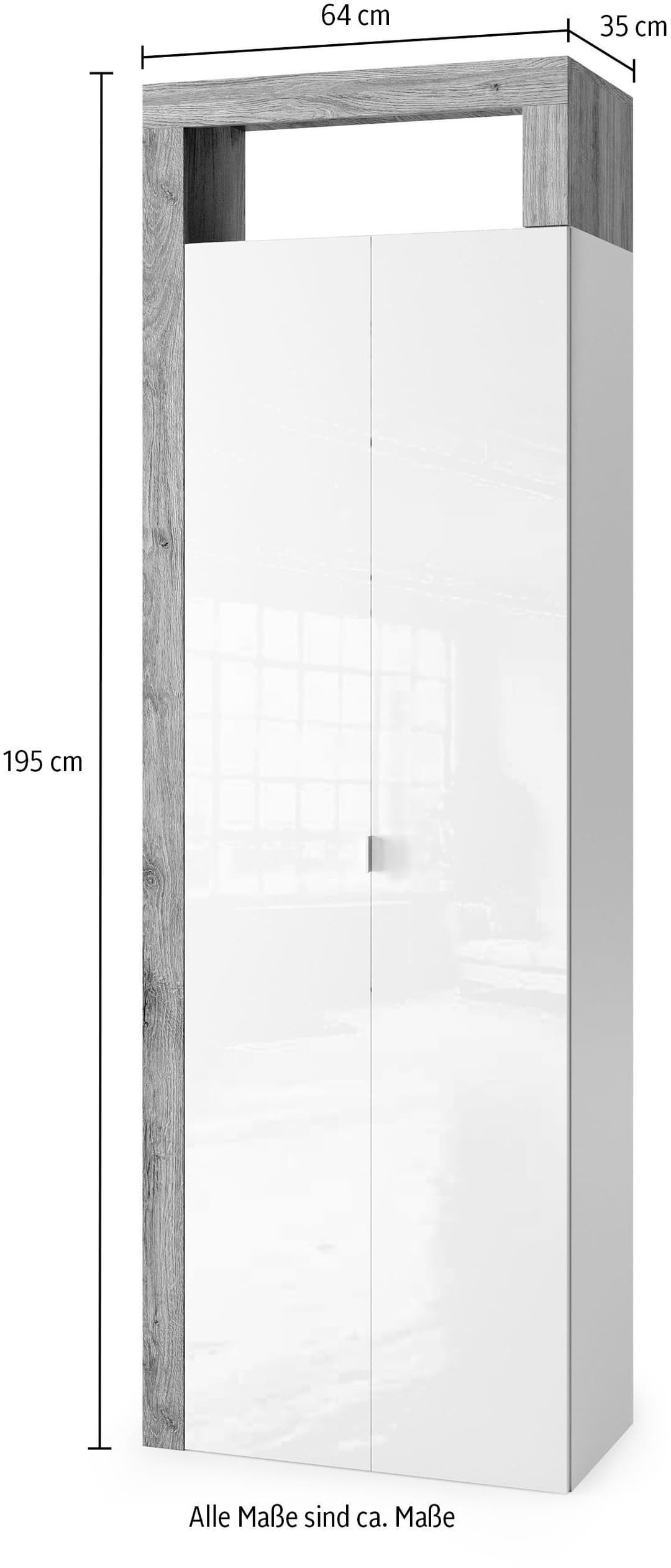 welltime Hochschrank Hamburg | Weiß