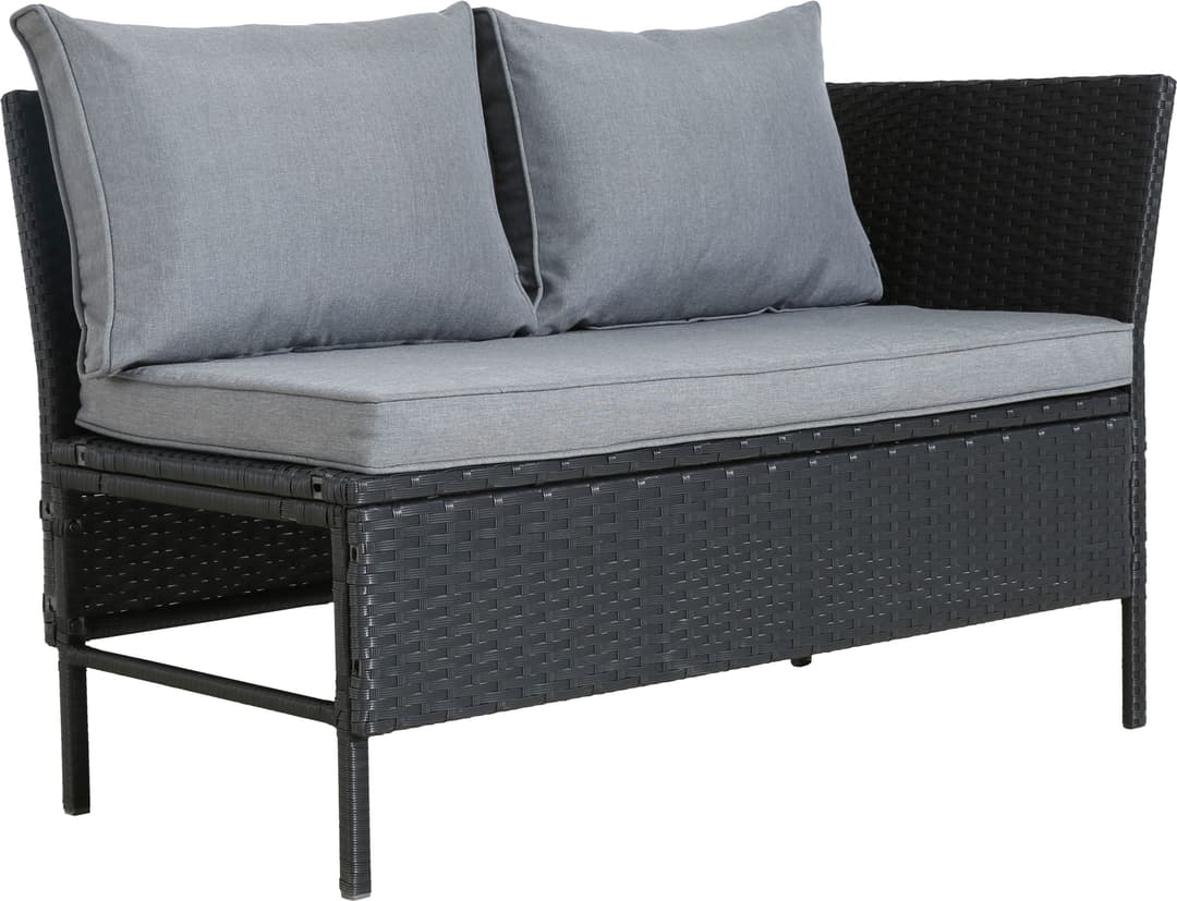 KONIFERA Gartenlounge-Set Manhatten | Schwarz