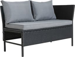 KONIFERA Gartenlounge-Set Manhatten | Schwarz