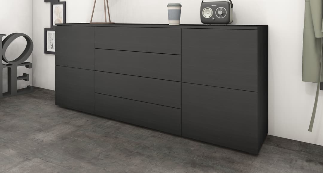 borchardt Möbel Sideboard Rova | Schwarz