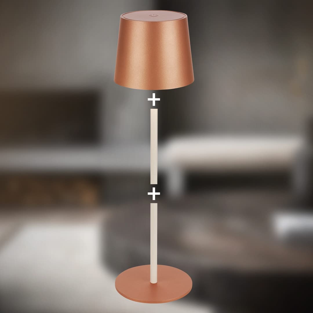 Briloner Leuchten LED Außen-Tischleuchte BOTA 7708014 | Kupfer