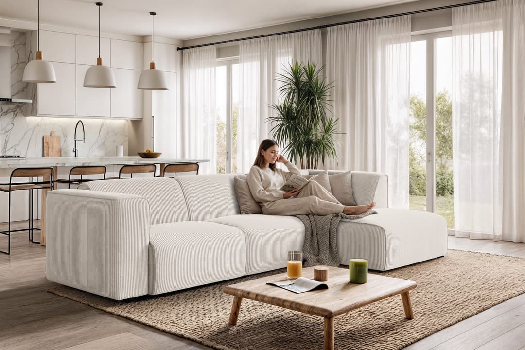 OTTO home Ecksofa Merid L-Form | Beige