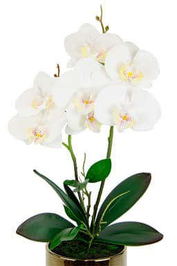 Kunstblume Orchidee I.GE.A. | Weiß