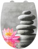 WENKO WC-Sitz Water Lily mit Relief | Mehrfarbig
