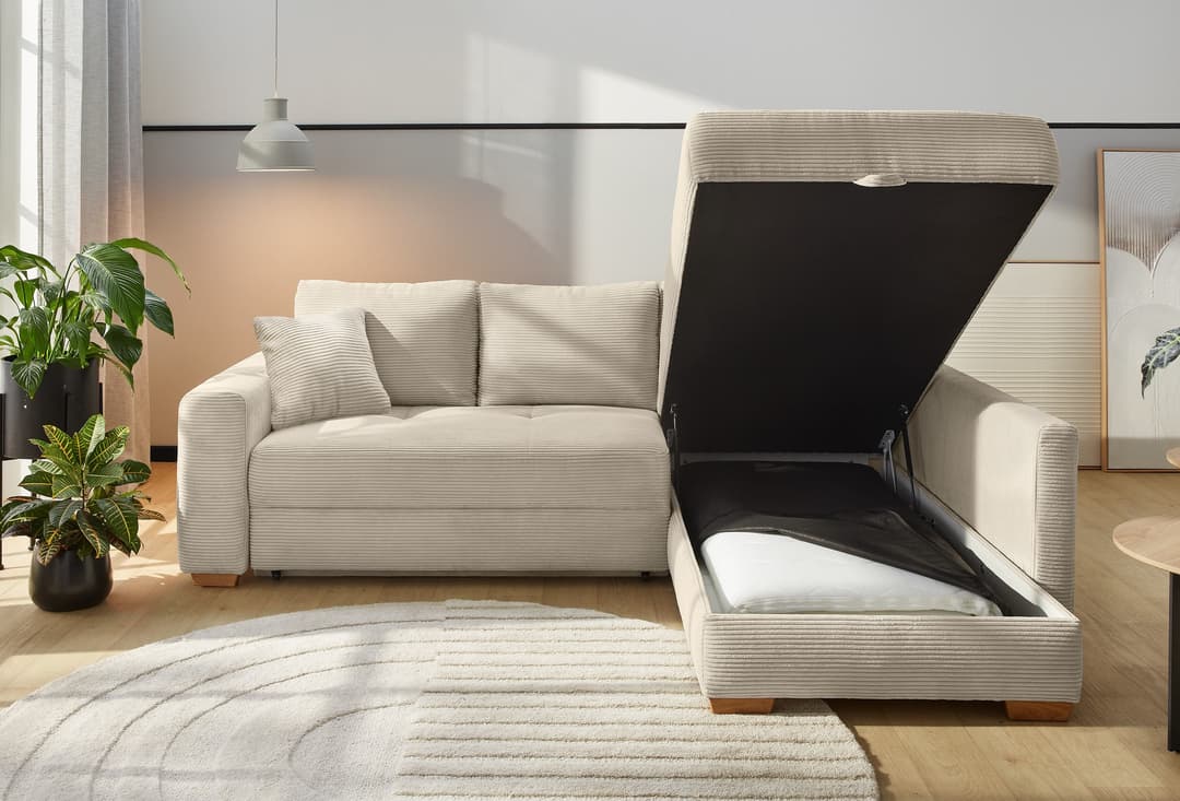 Jockenhöfer Gruppe Ecksofa Sunset L-Form | Beige