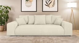 Home affaire Big-Sofa LAKESIDE 3-Sitzer Schlafsofa | Beige