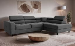 OTTO home Ecksofa AADEN Schlafsofa | Schwarz