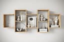Home affaire Wandboard Wandregal Trio | Holztöne