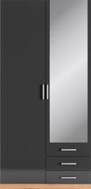 priess Kleiderschrank Amsterdam | Schwarz 3