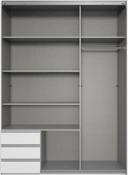 Wimex Schwebetürenschrank Emden | Weiß